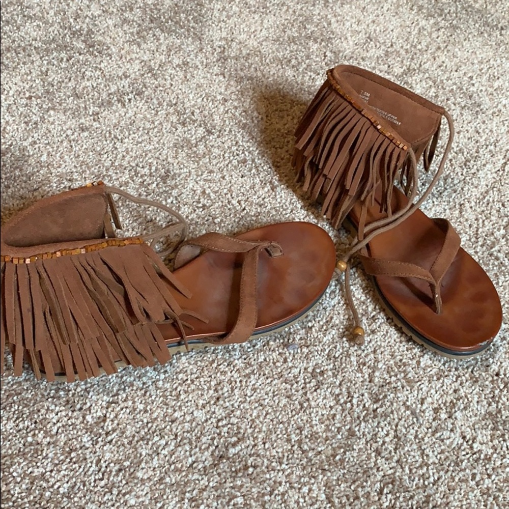MIA Fringe Sandal